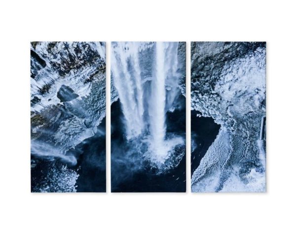 Obraz Wieloczęściowy Zimowy Wodospad