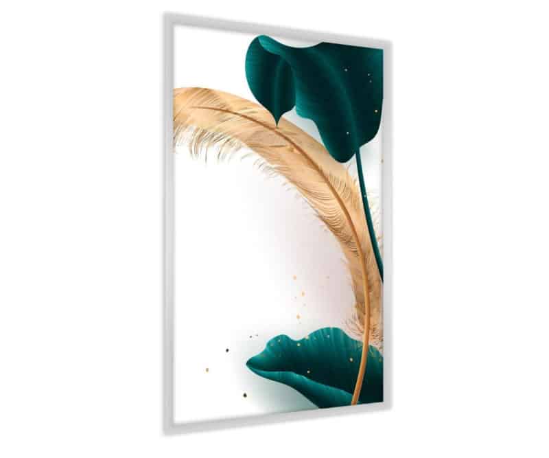 Plakat Abstrakcyjny Liść Palmowy