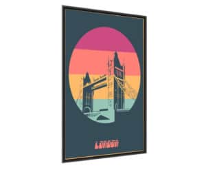 Plakat Most Tower Bridge W Stylu Vintage