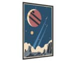 Plakat Rakiety Planety I Gwiazdy W Stylu Retro