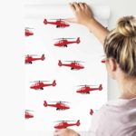 Tapeta Czerwone Bajkowe Helikoptery