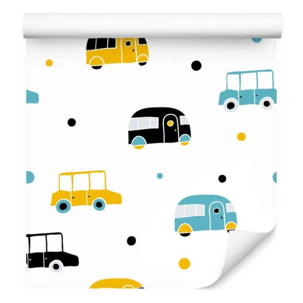 Tapeta Dla Chłopca Kolorowe Samochody Autobusy