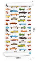 Tapeta Dla Dzieci - Kolorowe Samochody