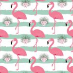 Tapeta Dla Dzieci - Różowe Flamingi