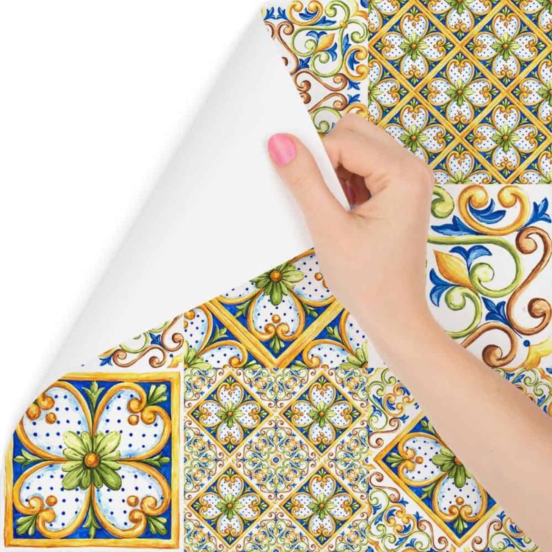 Tapeta Kolorowa Mozaika, Wzory, Do Przedpokoju