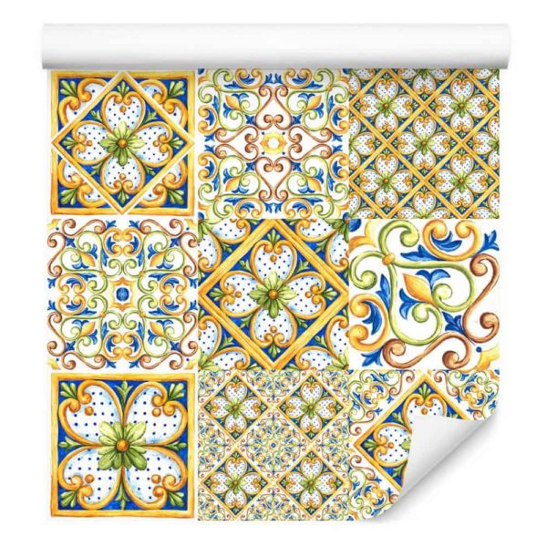 Tapeta Kolorowa Mozaika, Wzory, Do Przedpokoju