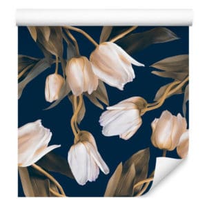 Tapeta Malowane Wiosenne Tulipany